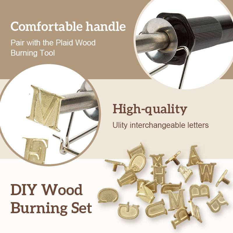 Inscript™ - Stamp Set for Burning on Wood for Personalizing Your DIY Projects