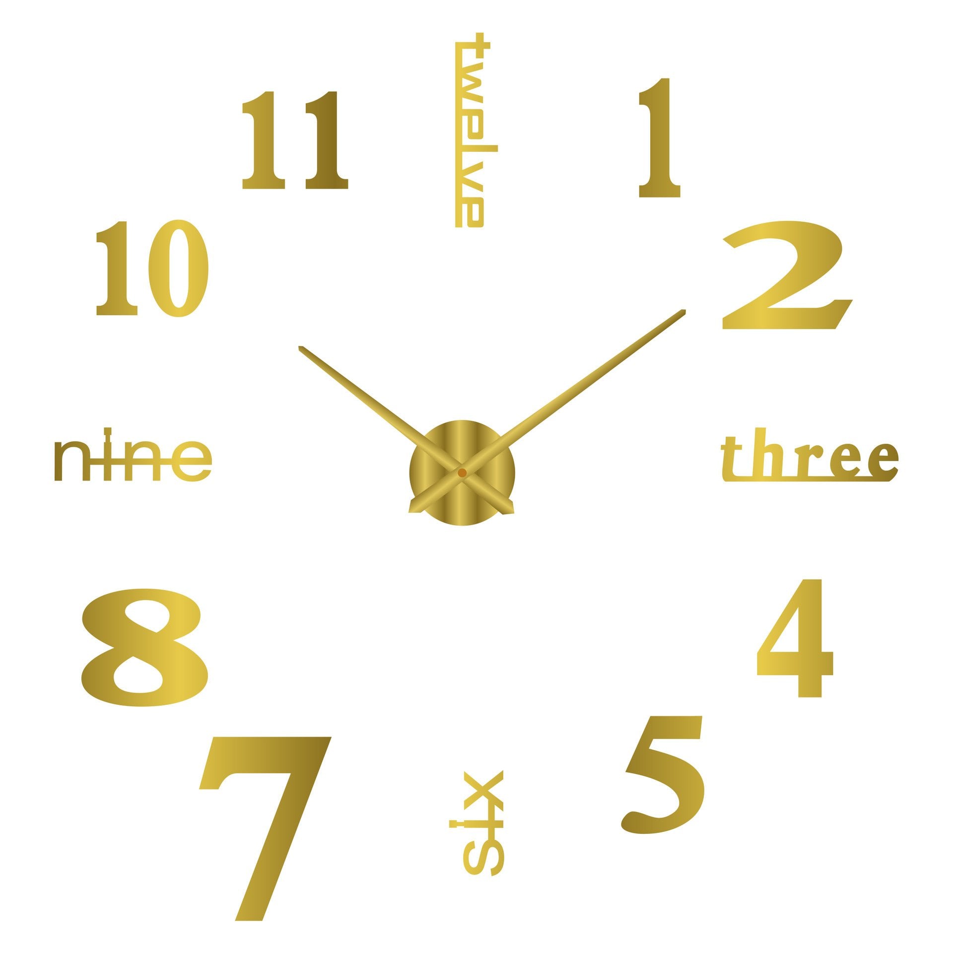 LucentAura™ 3D Wall Clock – Transform Your Room with Silent Elegance and Captivating Depth