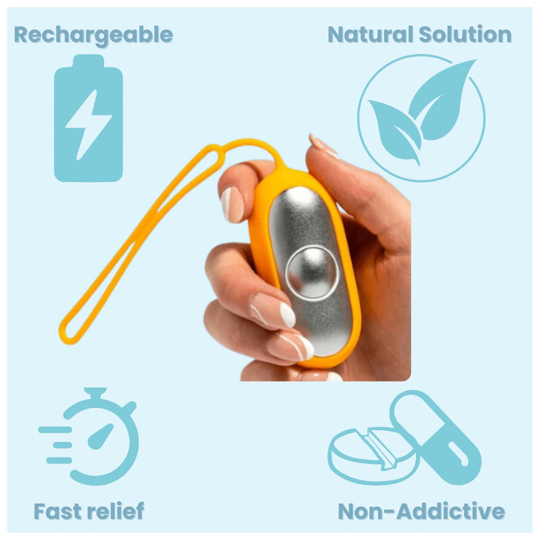 Calmfy™ Microcurrent Chill Pod — Quickly Reduces Stress for Deep Sleep and Clear Focus