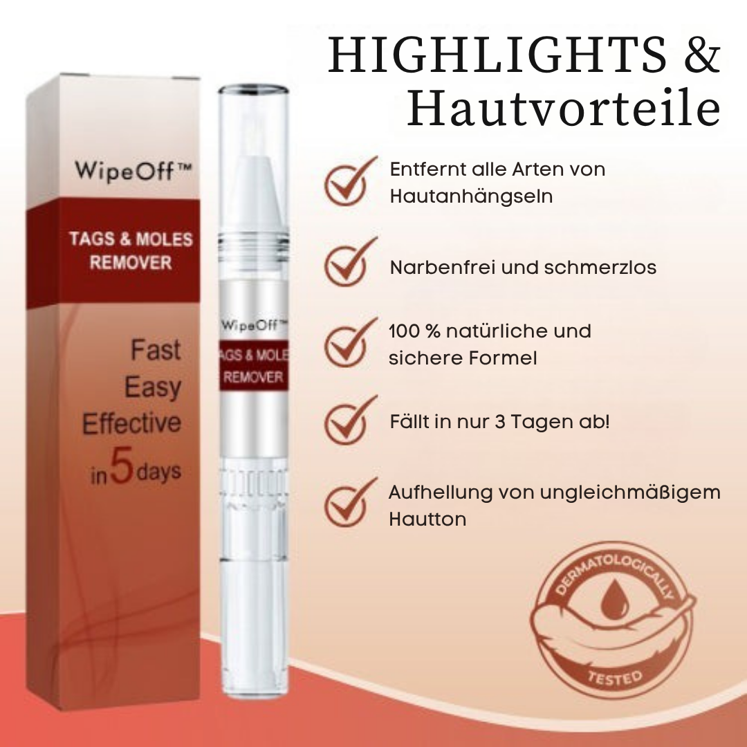 1+1 FREE | WipeOff™ Quickly Removes Skin Tags for Smooth, Confident Skin