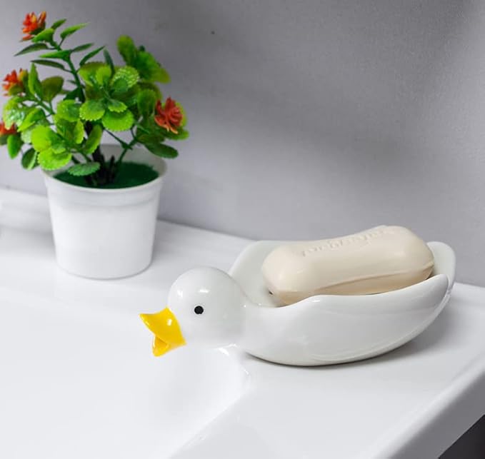 AquaQuack™ Soap Holder — Keep soap twice as fresh with playful charm