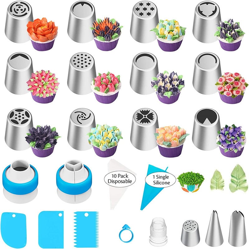 SilverCraft™ Piping Master Set — Create breathtaking cakes that turn heads