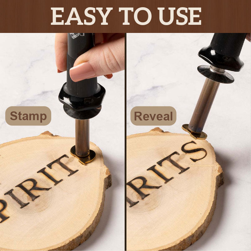 Inscript™ - Stamp Set for Burning on Wood for Personalizing Your DIY Projects