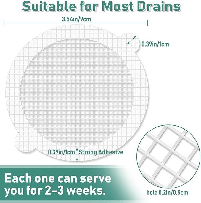 HairTrap™ - Disposable Shower Drain Stickers (30 pieces)