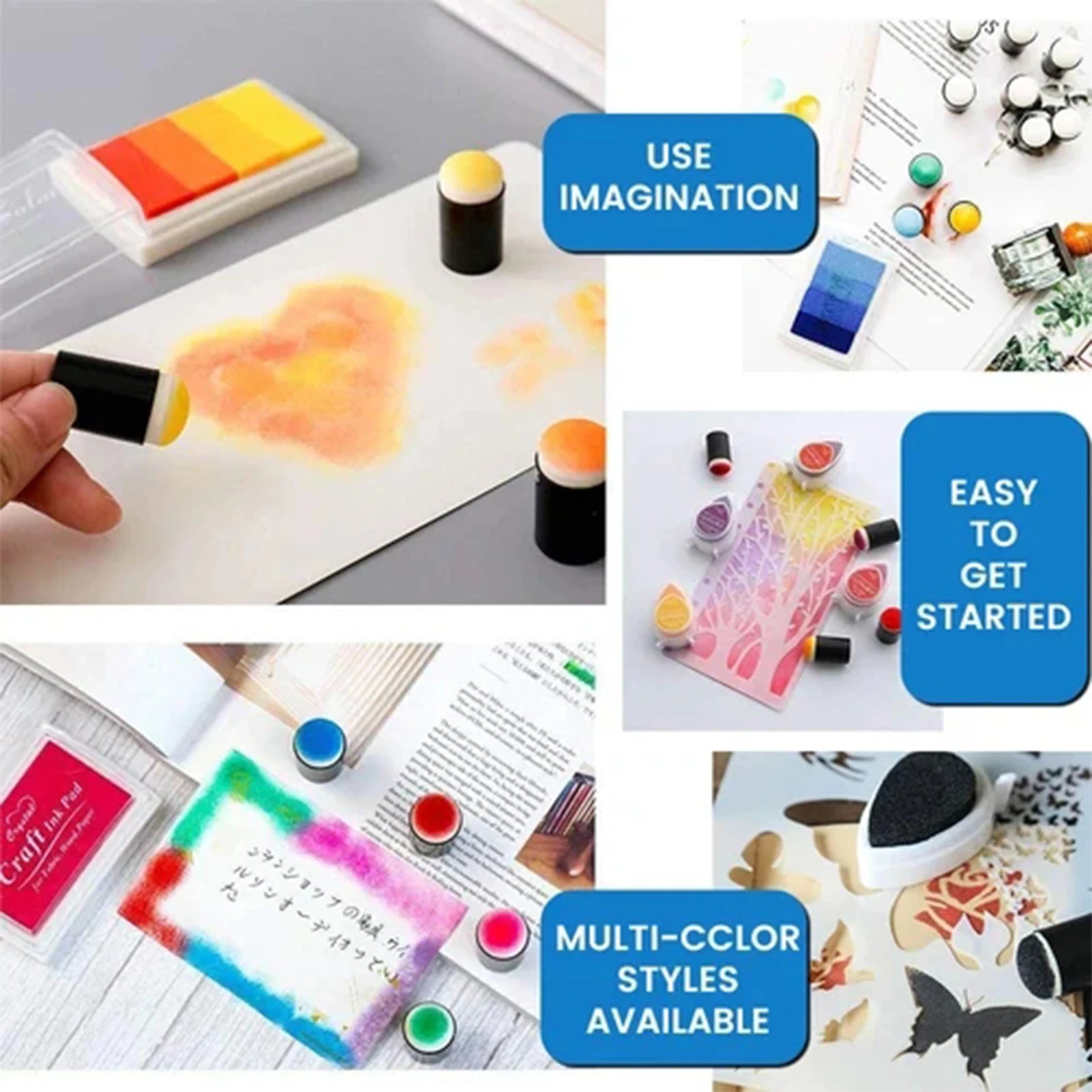 ColorCushion™ Finger Sponge Set — Create masterpieces free of dirt with every stroke
