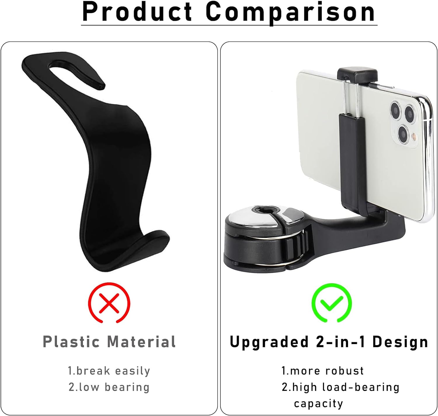 2+2 Free | AutoMate™ Car Seat Pocket Hidden Hook