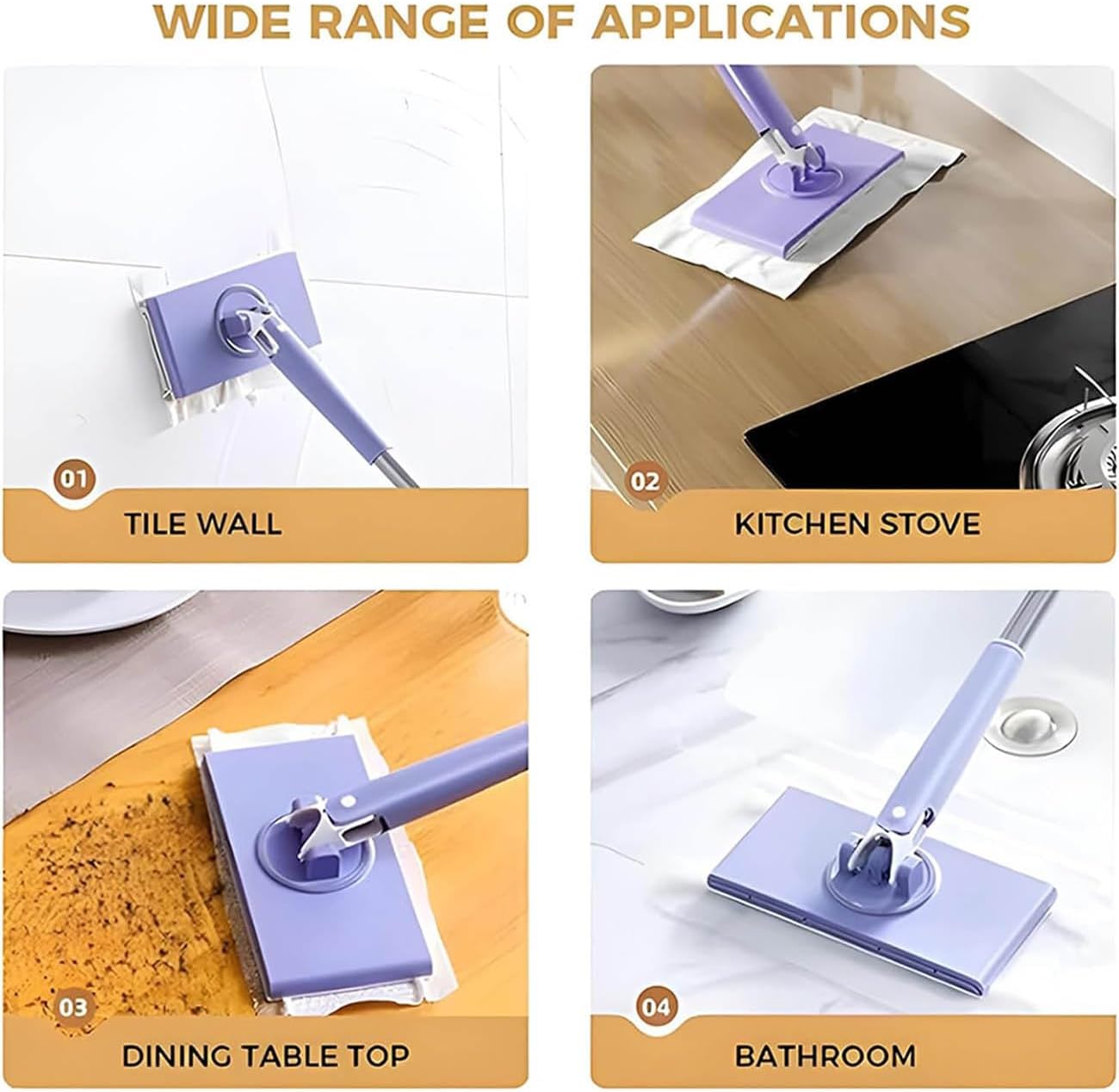 1+1 Free | BuffTowel™ Mop With Automatic Cloth Change Clip