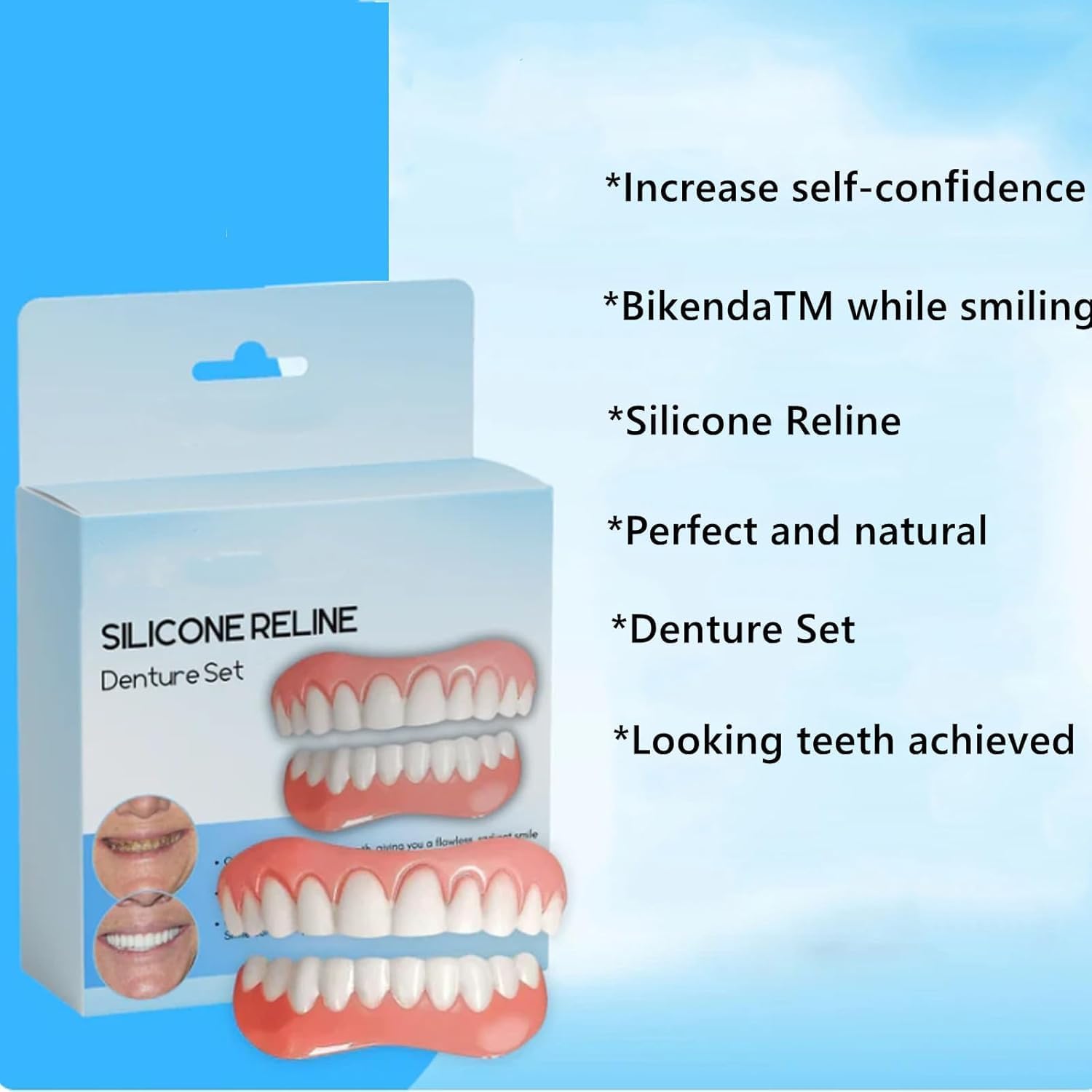 1+1 FREE | Silicone-Reline Denture Set™ Ensures long-lasting use