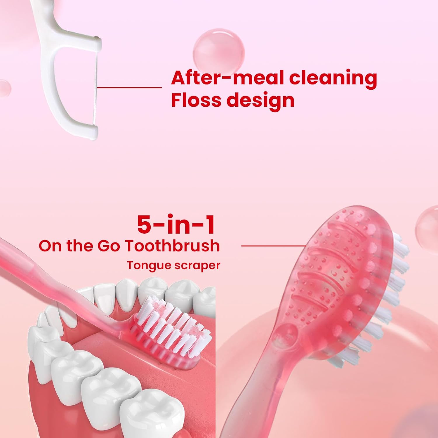 1+1 FREE | FreshKit™ 5 in 1 Mini Toothbrush