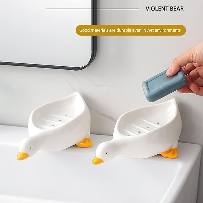 AquaQuack™ Soap Holder — Keep soap twice as fresh with playful charm