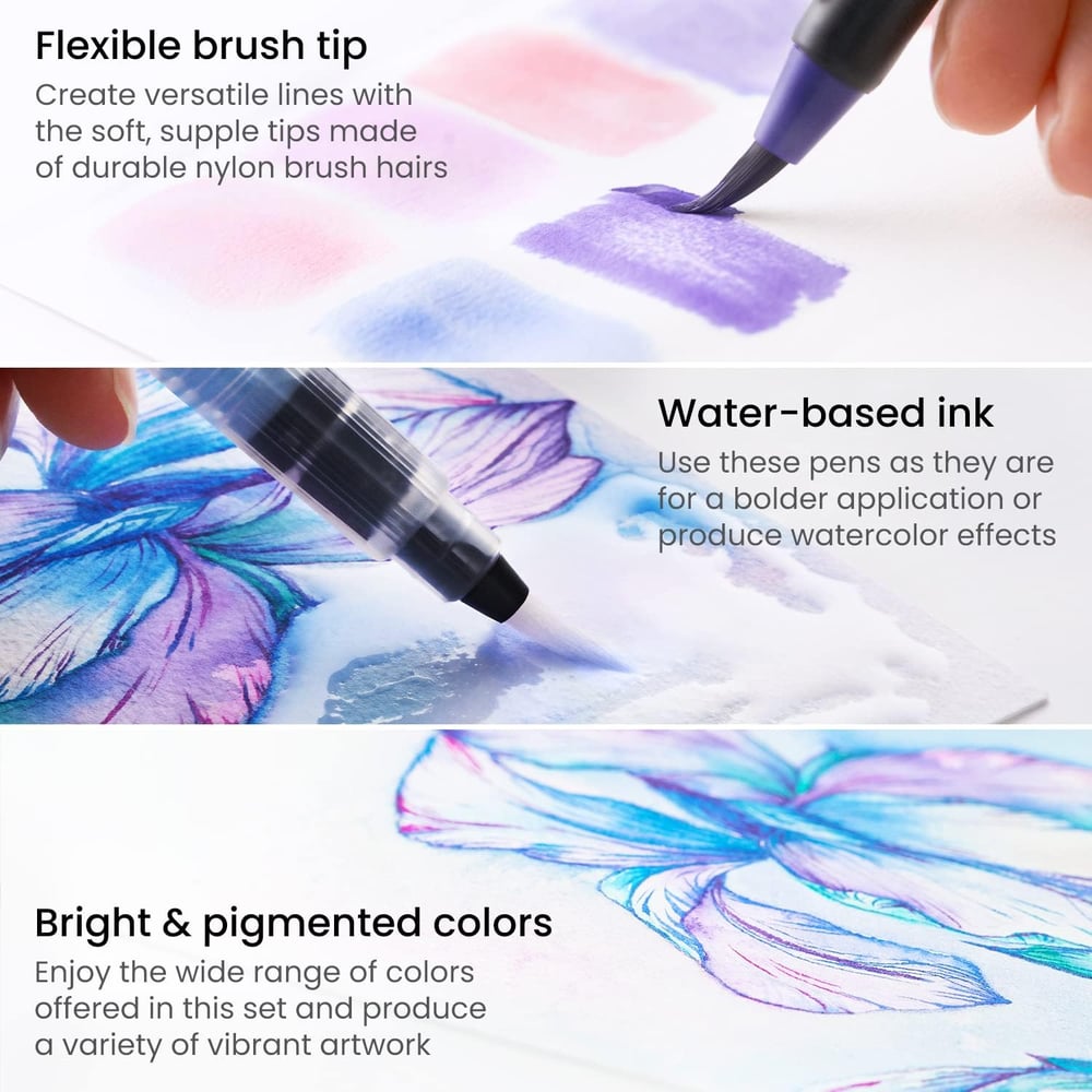 Elegant Watercolor Brush Set™ – Unleash Your Masterpieces Anywhere, Clean and Effortless