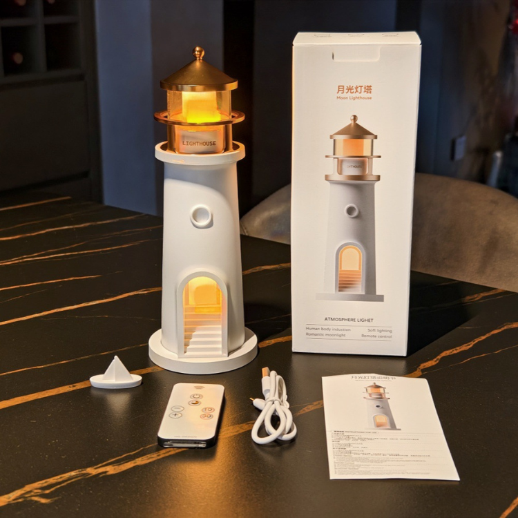 LunaBeam™ - Moonlight Lighthouse Projection Lamp Bluetooth Speaker