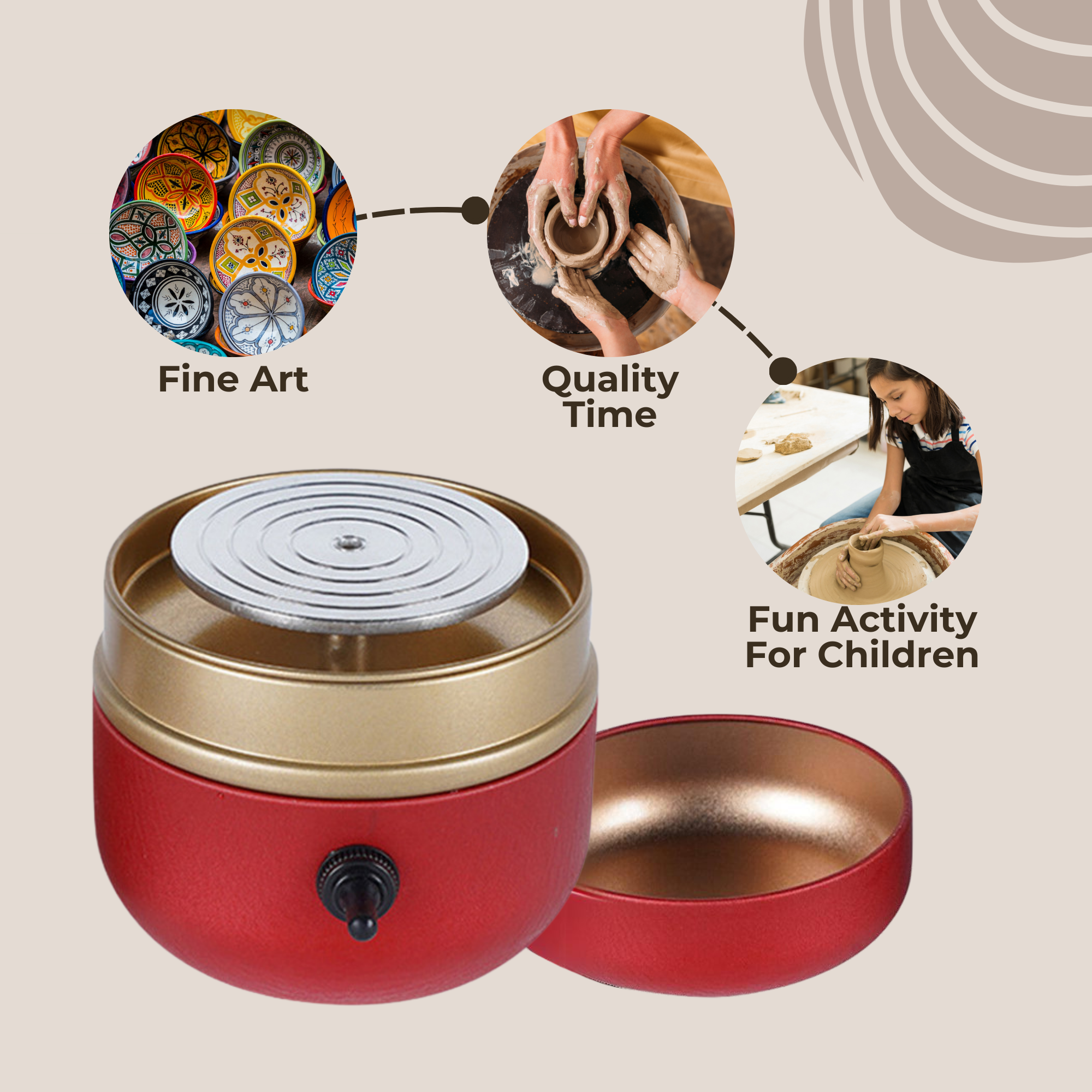 Craftio™ - Mini Portable Pottery Machine