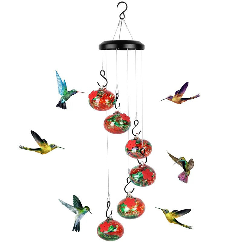 ChimeFeeder™ - Charming Wind Chime Hummingbird Feeder