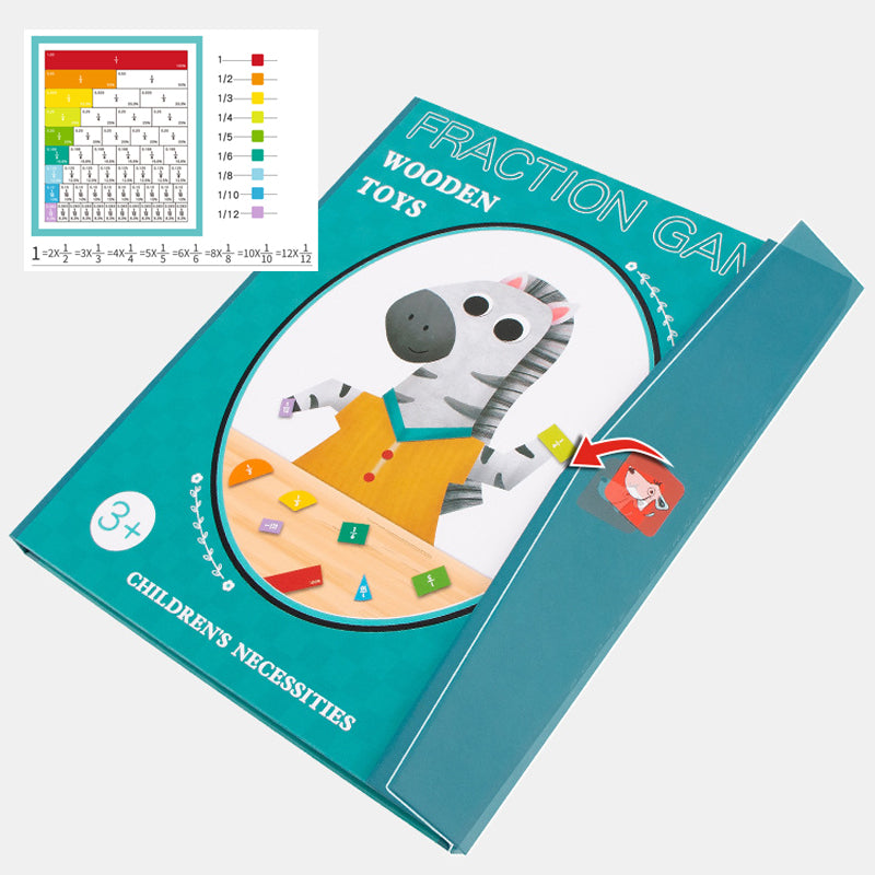 Magnetic Book Fraction Puzzle for Children™ - Learning Fractions through Play
