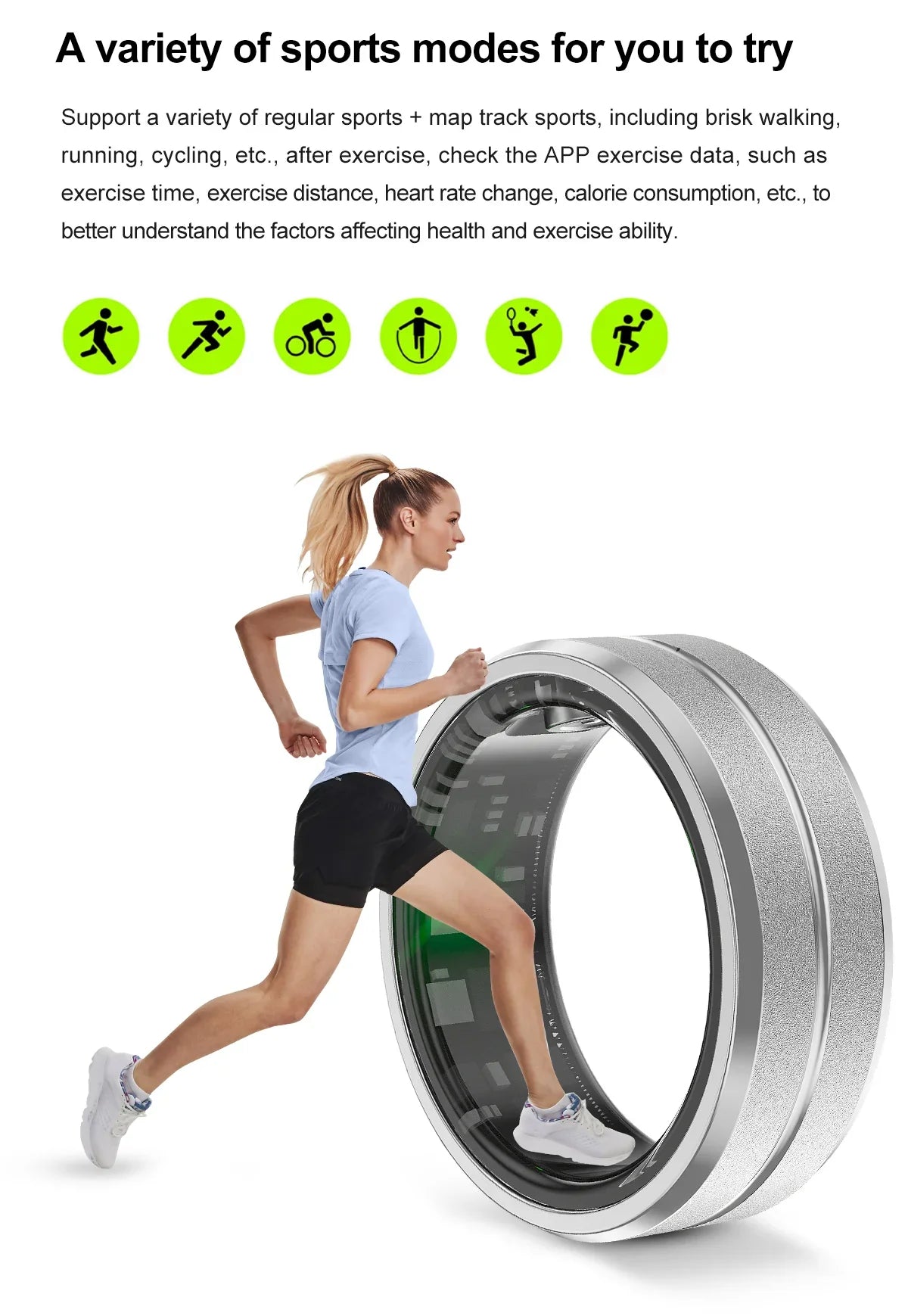 RingFit™ - Intelligent Fitness Tracker Ring