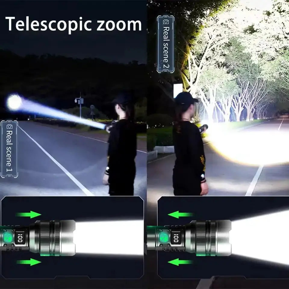 NightForce™ LED Flashlight – Conquer the Darkness with Unstoppable Brightness and Confidence