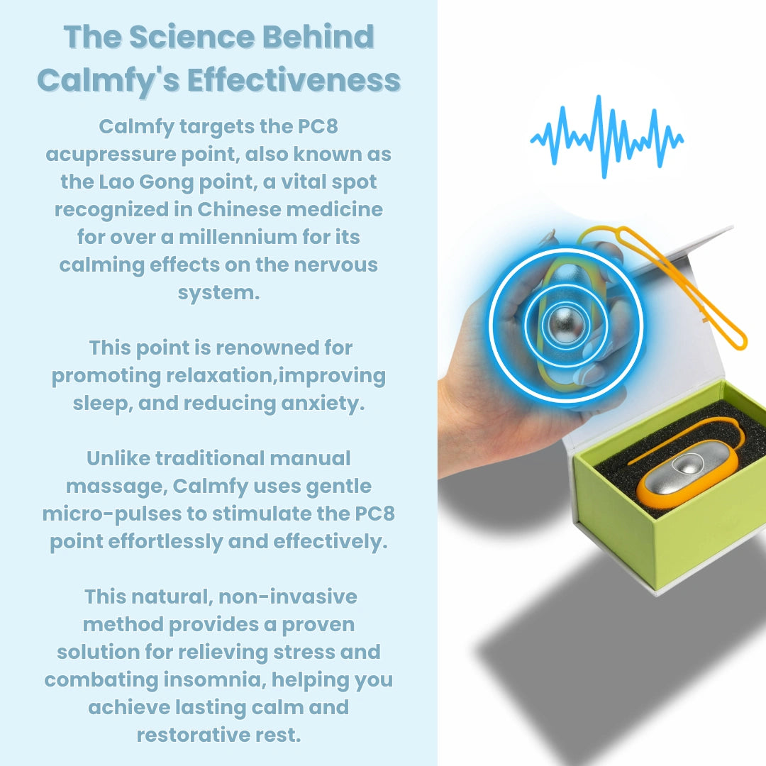 Calmfy™ Microcurrent Chill Pod — Quickly Reduces Stress for Deep Sleep and Clear Focus