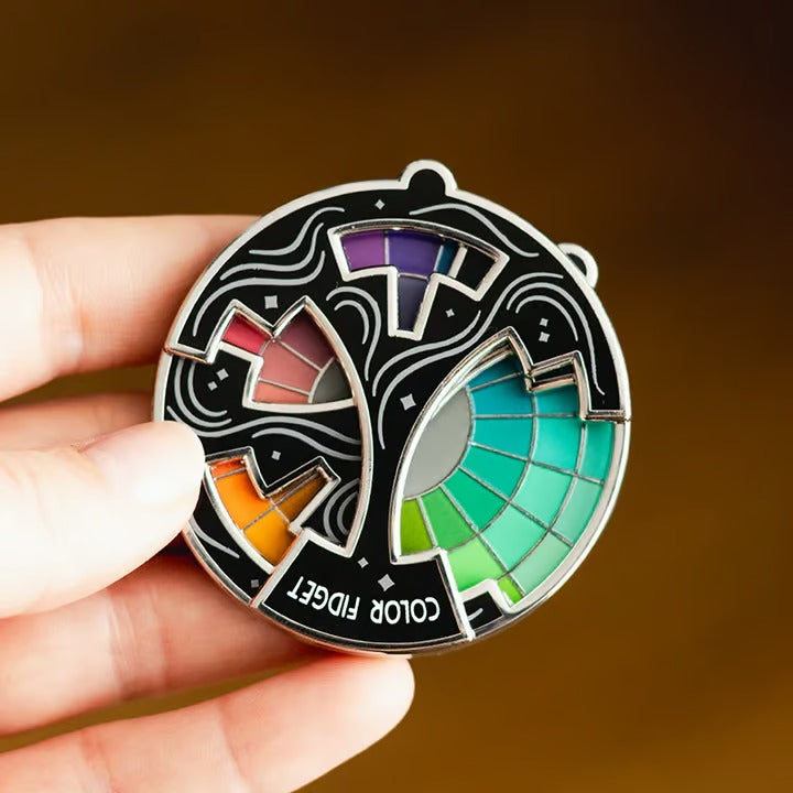 SpectrumSpin™ Enamel Pin – Ignite Your Creativity with Every Sparkling Spin