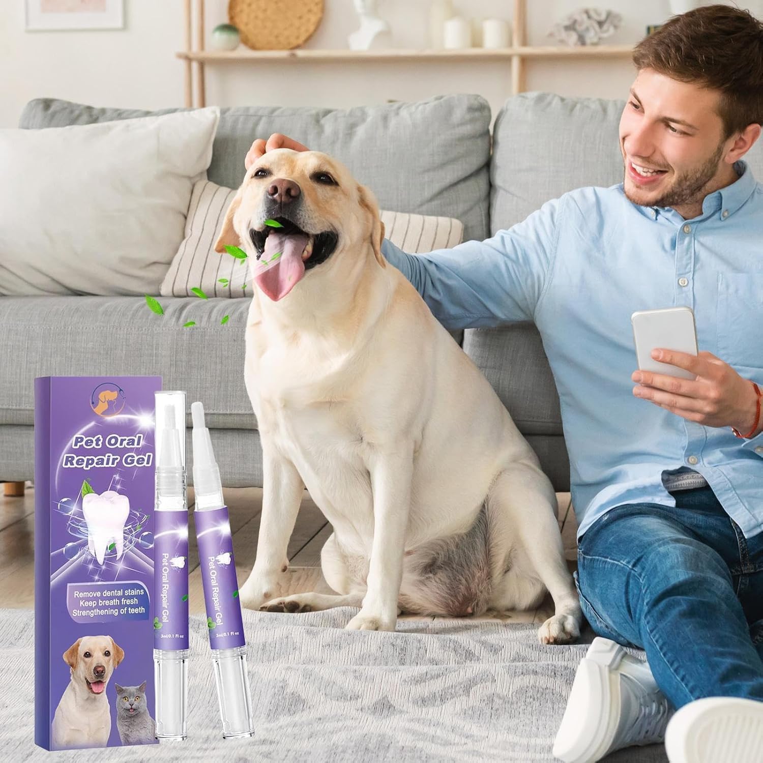 1+1 FREE | OralGlow™ - The ultimate solution for your pet's dental health and fresh breath!