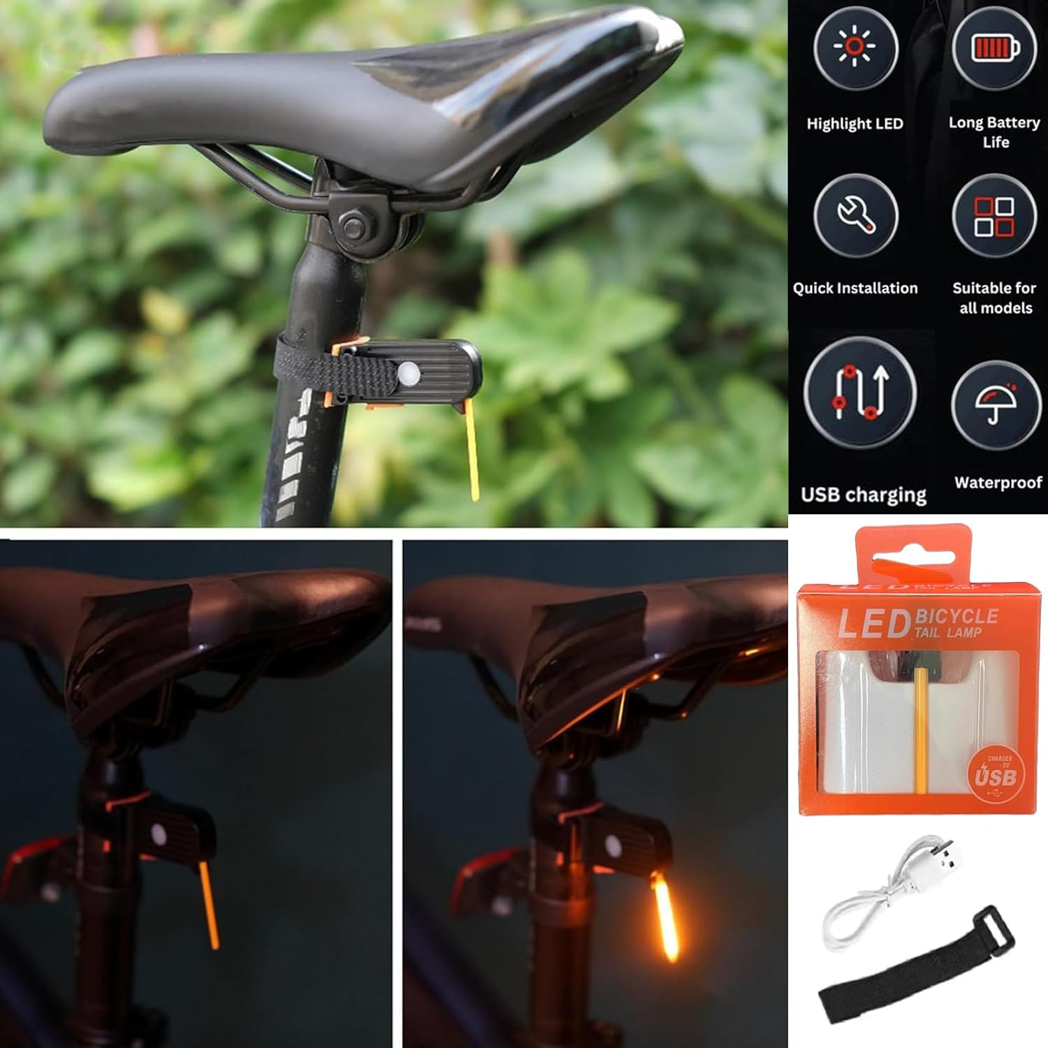 1+1 FREE | GlowCycle™ LED Bicycle Rear Light