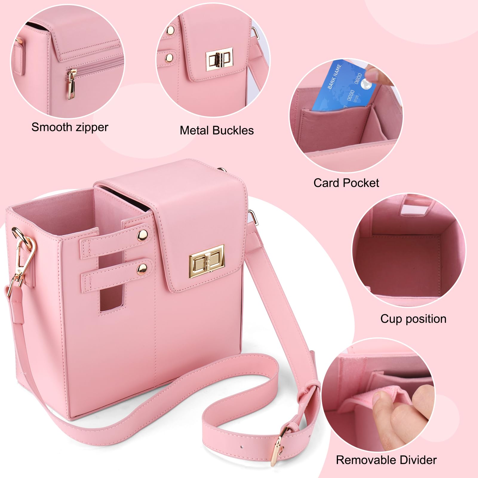 HydraBag™ - Shoulder Bag with Sports Water Bottle Holder for Women