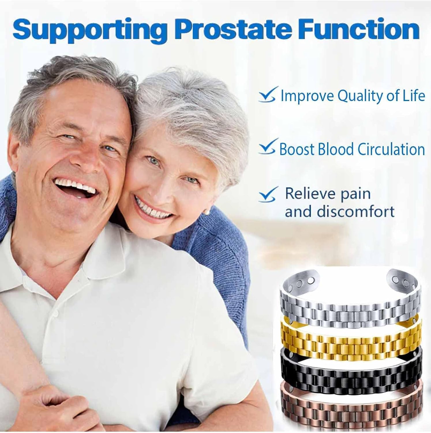 1+1 FREE | Menheal™ Magnetic Therapy Bioion Bracelet