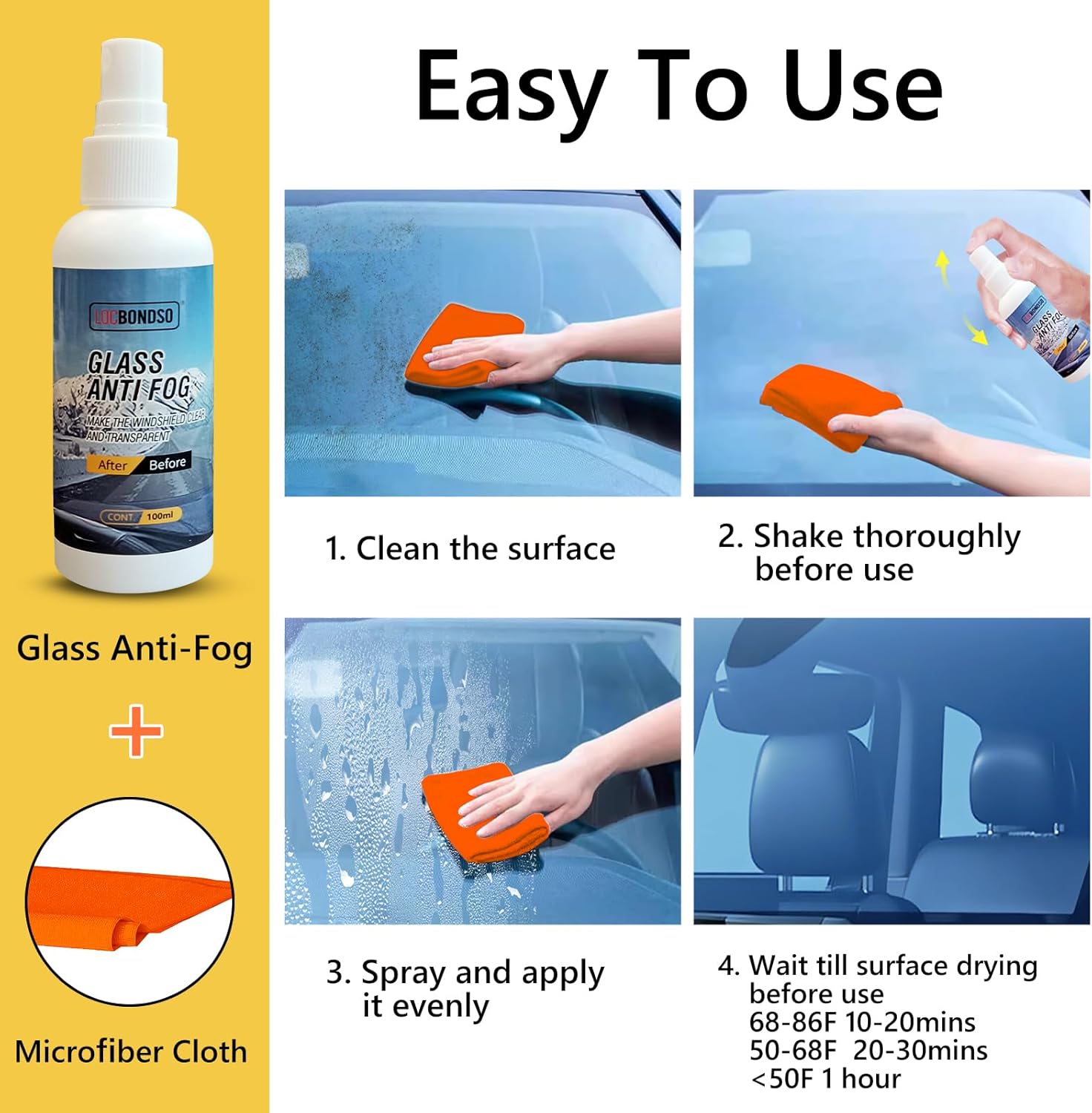 ClearView™ – Multifunctional Anti-Fog Spray for Glasses, Car Windshields, Swimming Goggles
