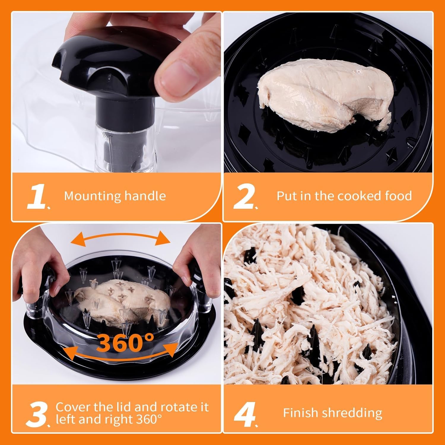 ShredMaster™ – Meat Chopper with Rotating Function