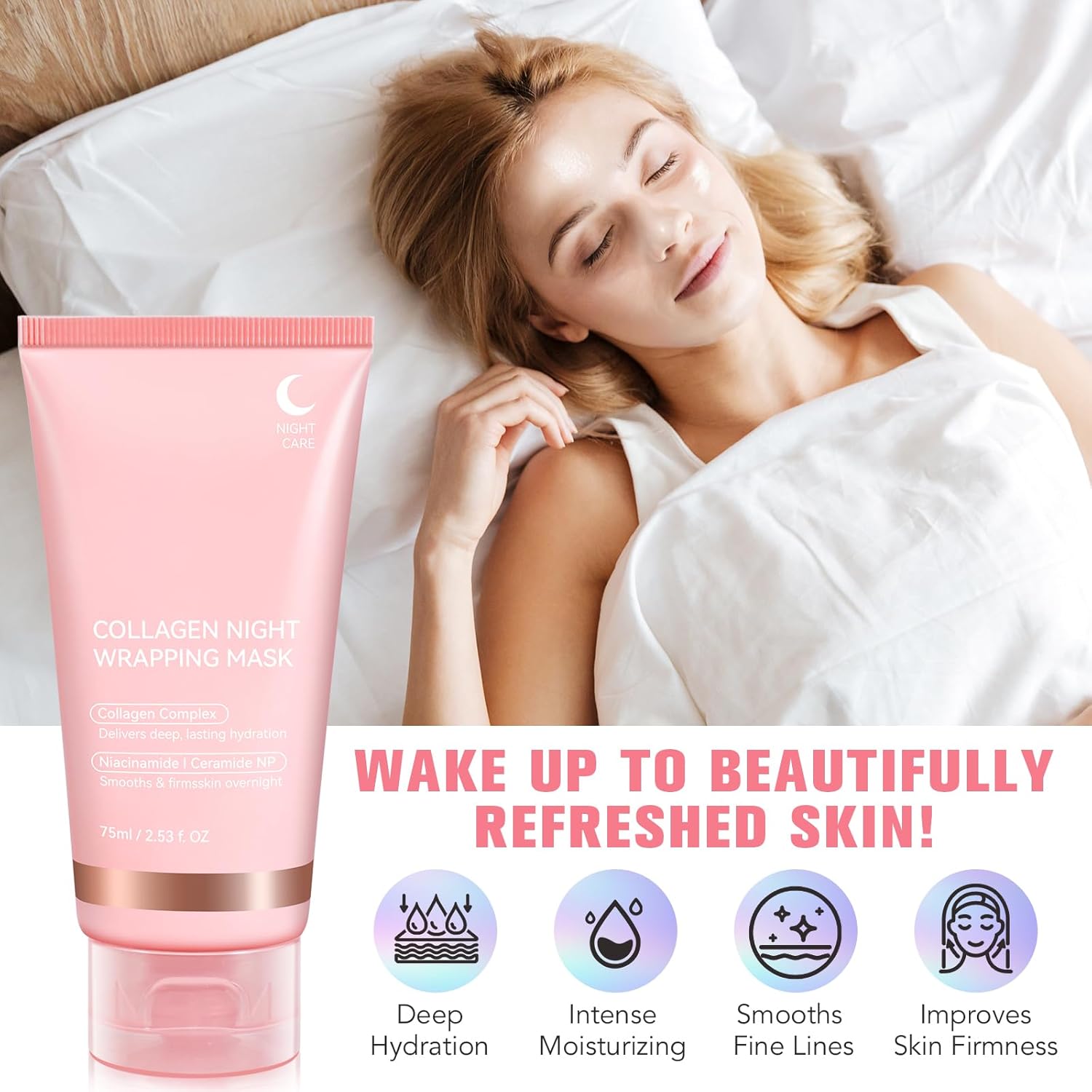 1+1 FREE | RevitaMask™ Collagen Booster For Firm, Youthful Skin Throughout The Night!