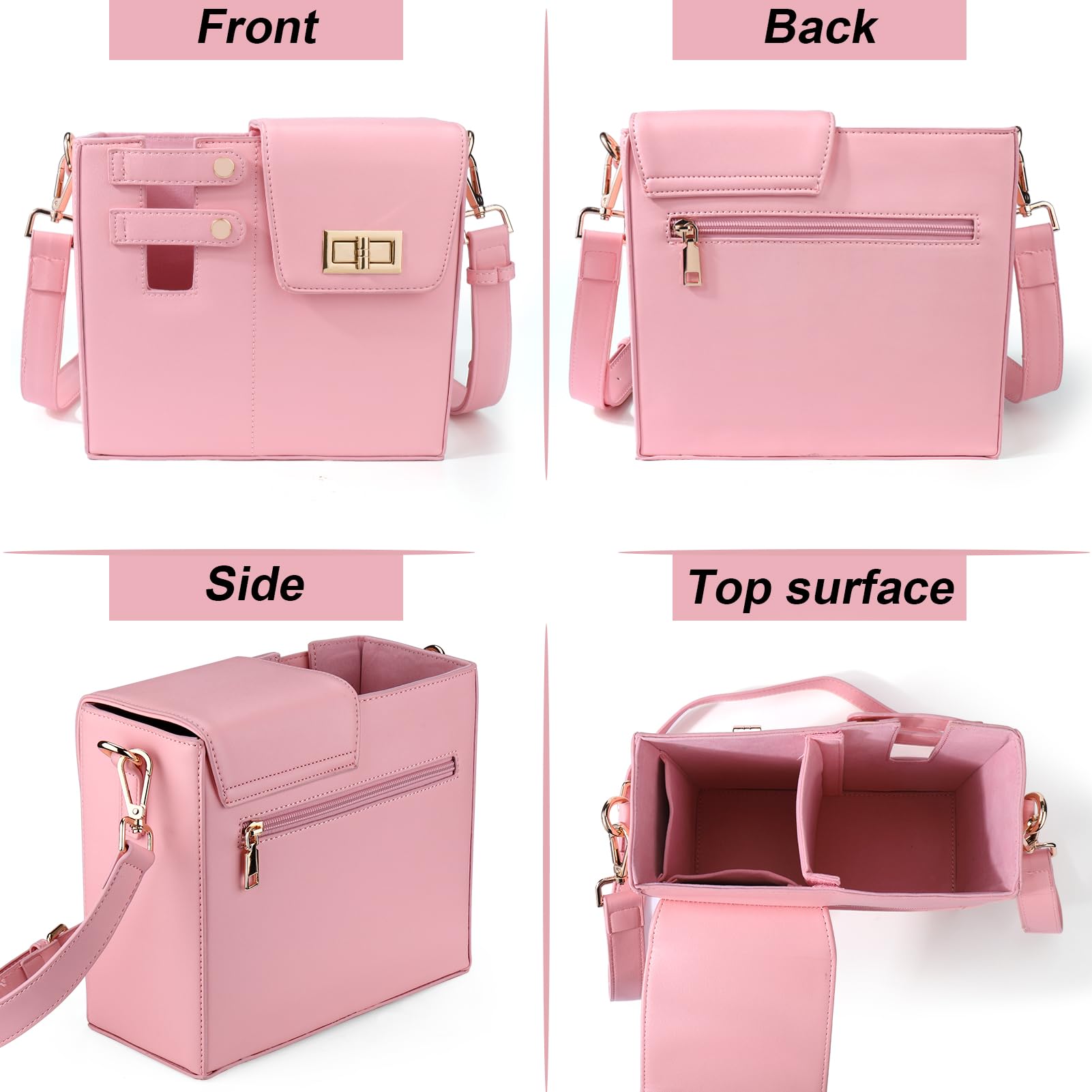 HydraBag™ - Shoulder Bag with Sports Water Bottle Holder for Women