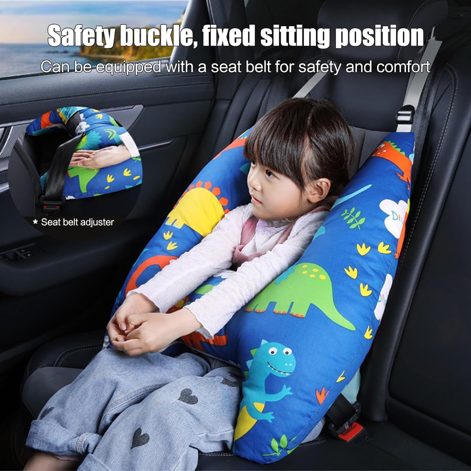 SleepMate™ – H-shaped Travel Car Pillow For Kids