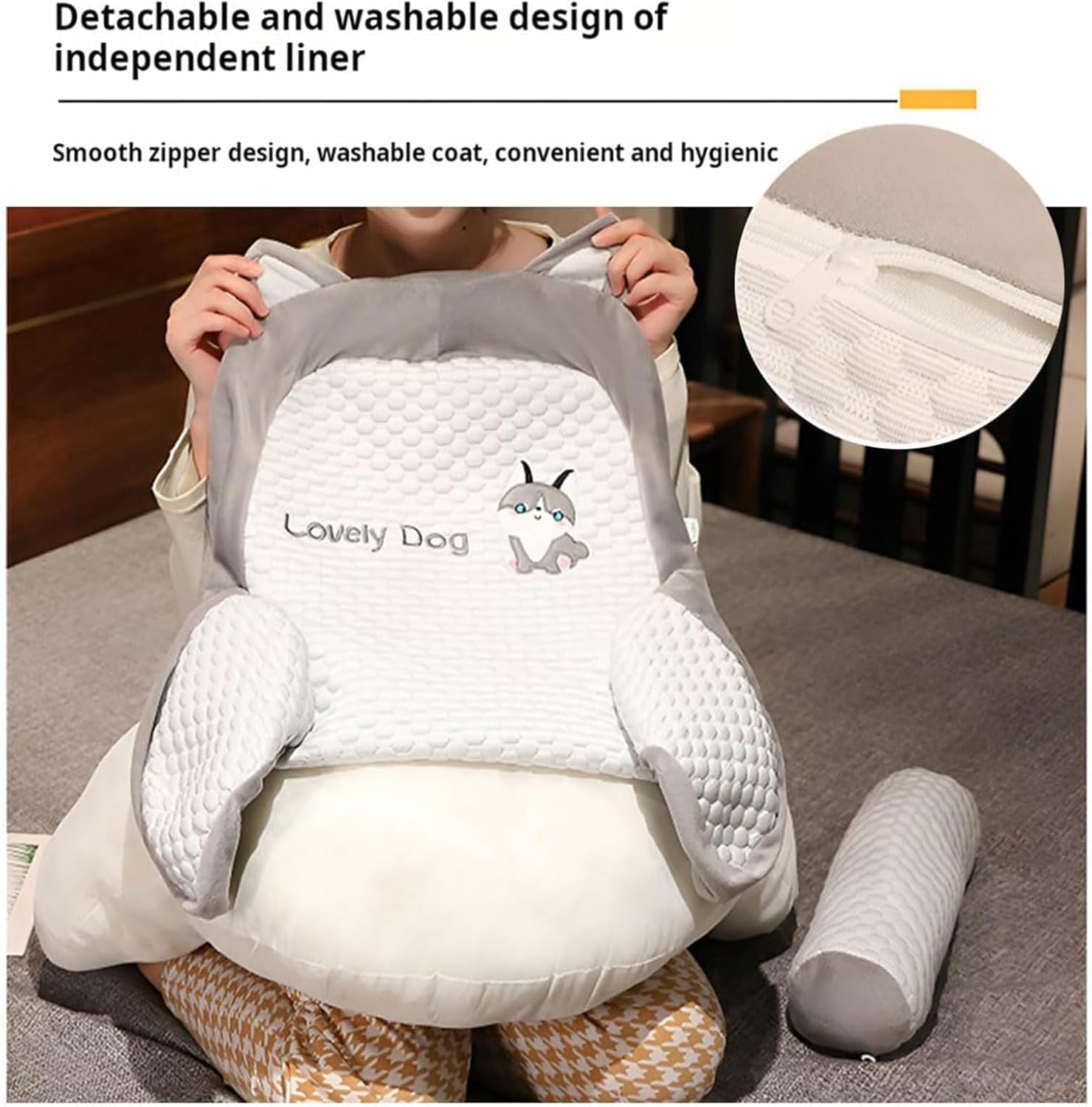 ComfyCush™ - Comfortable, Soft, Removable Back Support Cushion