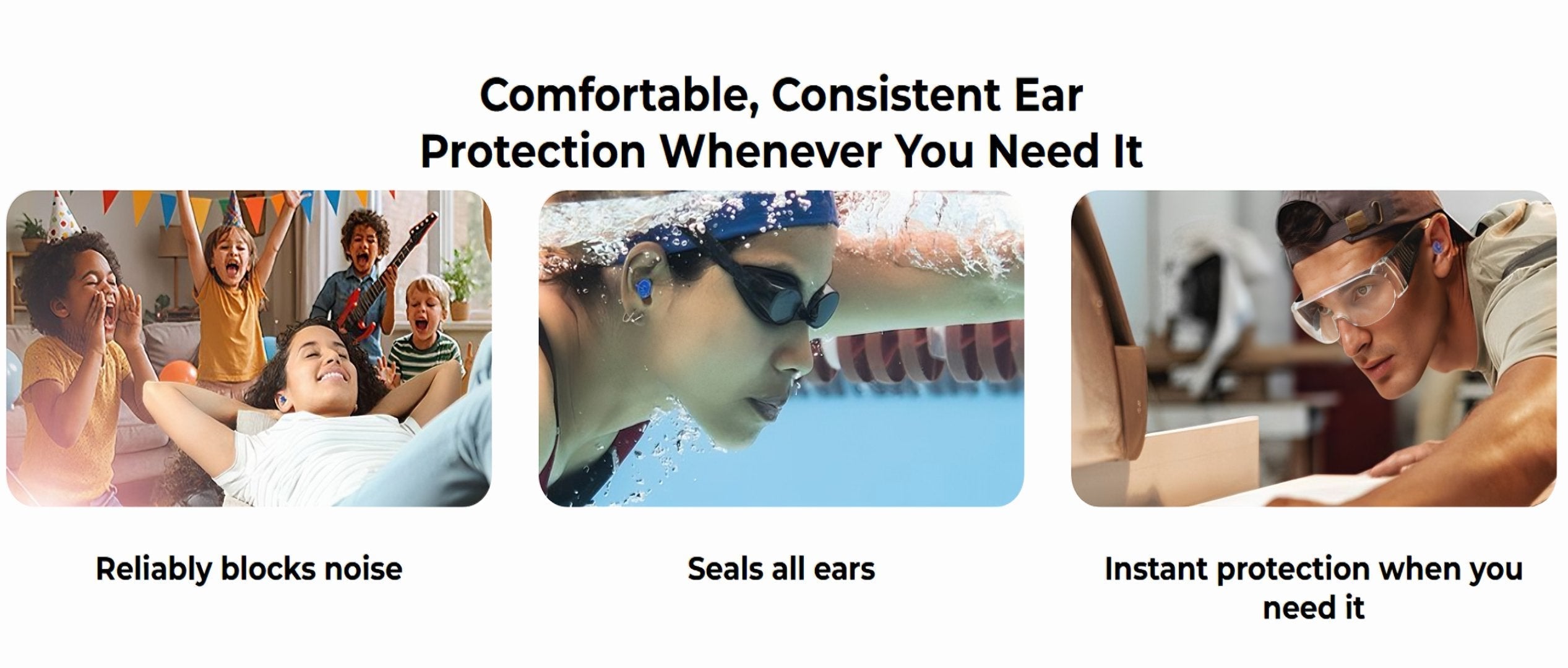 FlowSeal™ — Custom Comfort That Instantly Damps Noise and Blocks Water