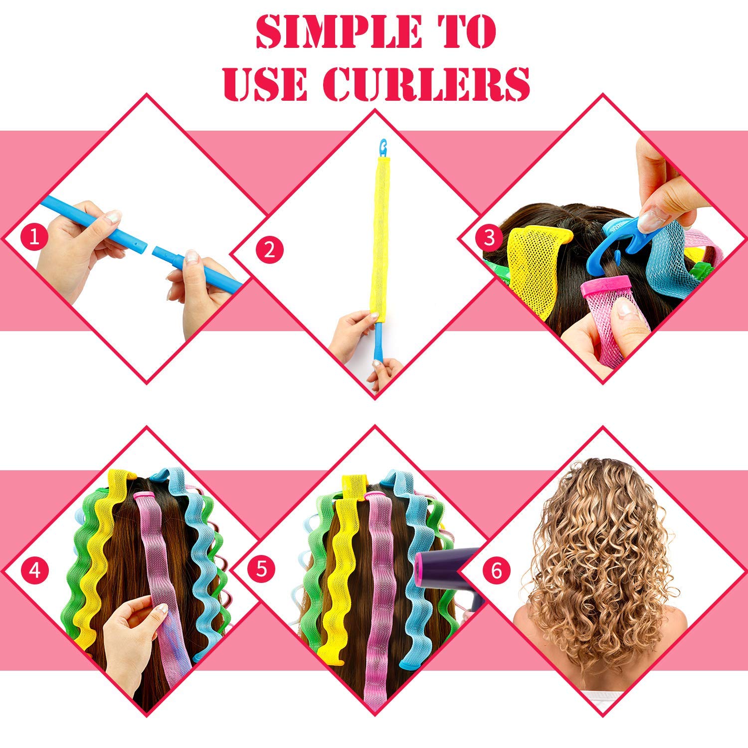 5+5 Free | Heat-Free Spiral Curlers™ — Effortless, Beautiful Curls That Protect Your Hair Every Time