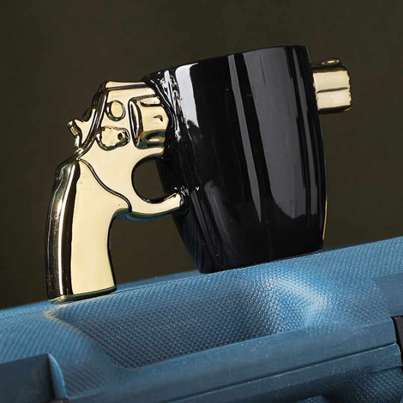 GunMug™ - Creative Novelty Coffee Mug with Revolver Handle