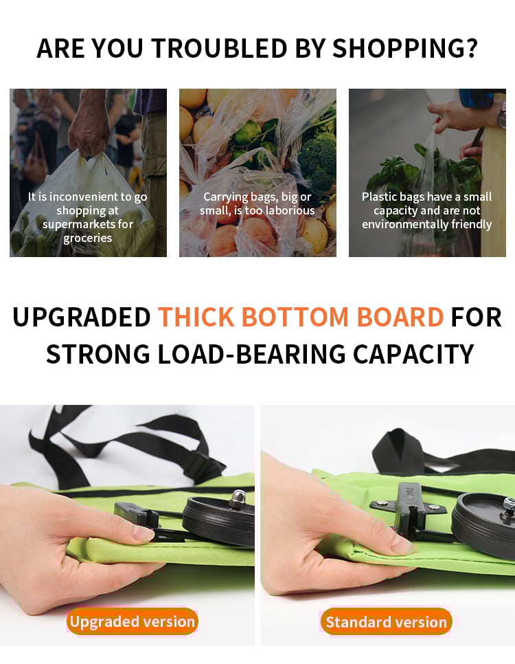 BagBuddy™ - 2-in-1 Foldable Shopping Bag