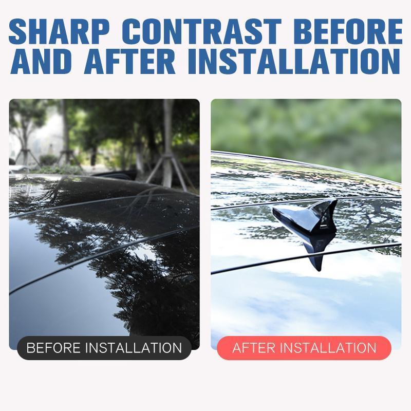 SolarFin™ - Solar Power Car Shark Fin Roof Antenna LED Flash Light