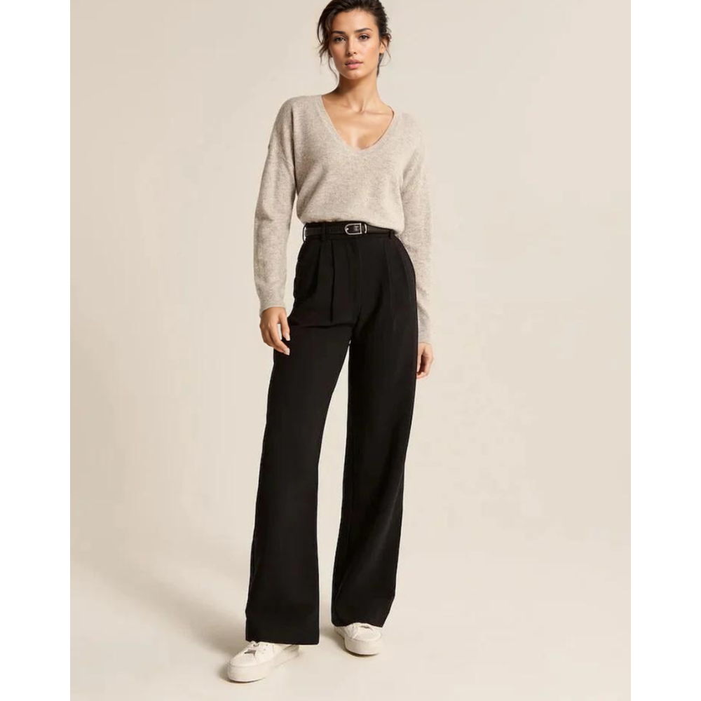 Eva™ - Tapered pants with wide legs