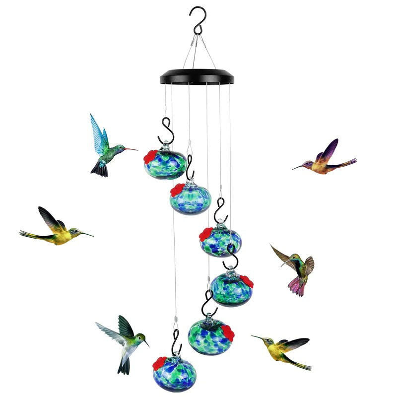 ChimeFeeder™ - Charming Wind Chime Hummingbird Feeder