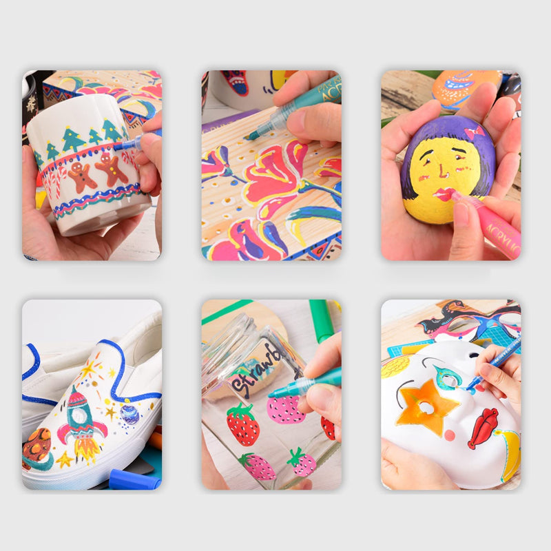 12-color ultra-thin curved nail brush™ - Professional nail painting set