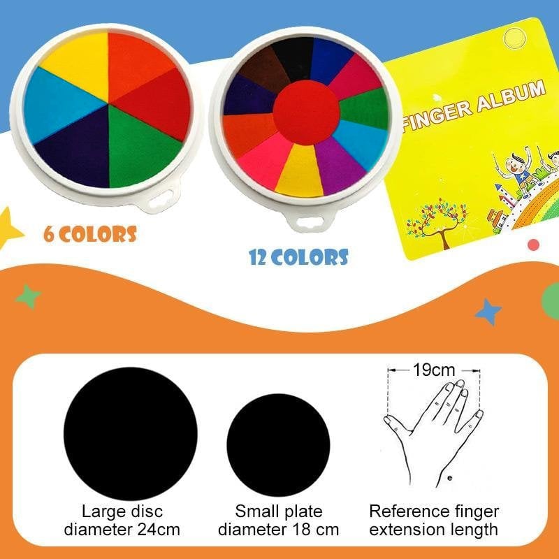 BrilliDazzle™ Finger Painting Set – Keep Little Hands Busy with Washable and Safe Finger Paints