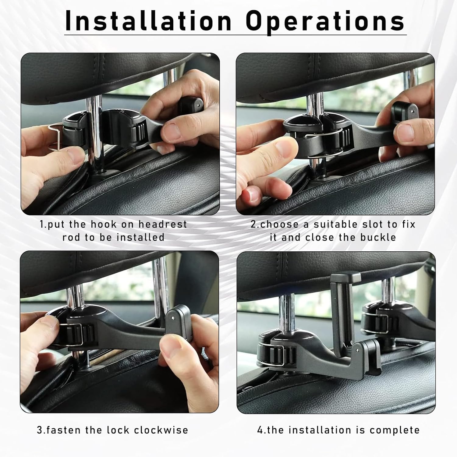 2+2 Free | AutoMate™ Car Seat Pocket Hidden Hook