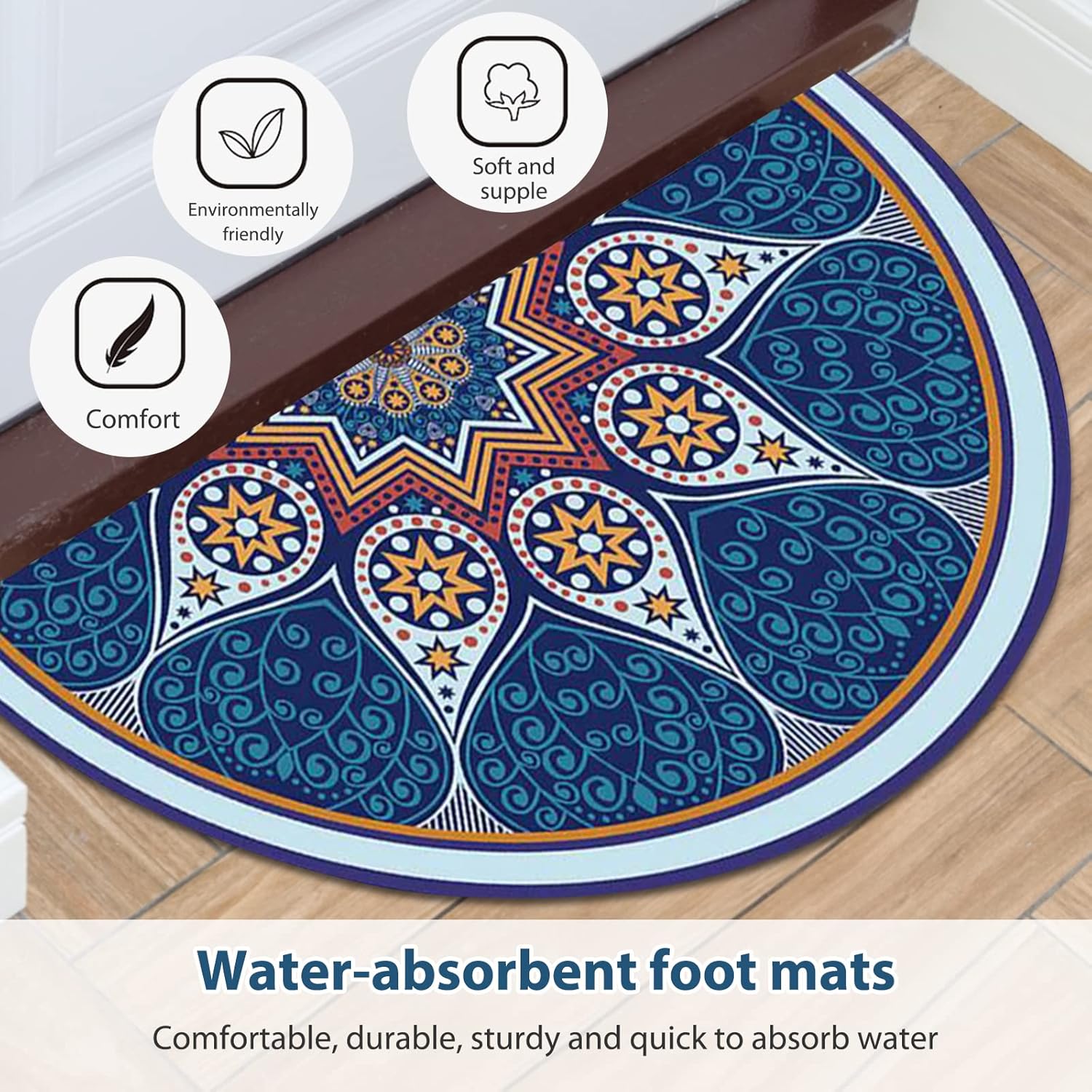 1+1 Free | CurveMat™ Anti-Slip Doormat, Semi-Circular