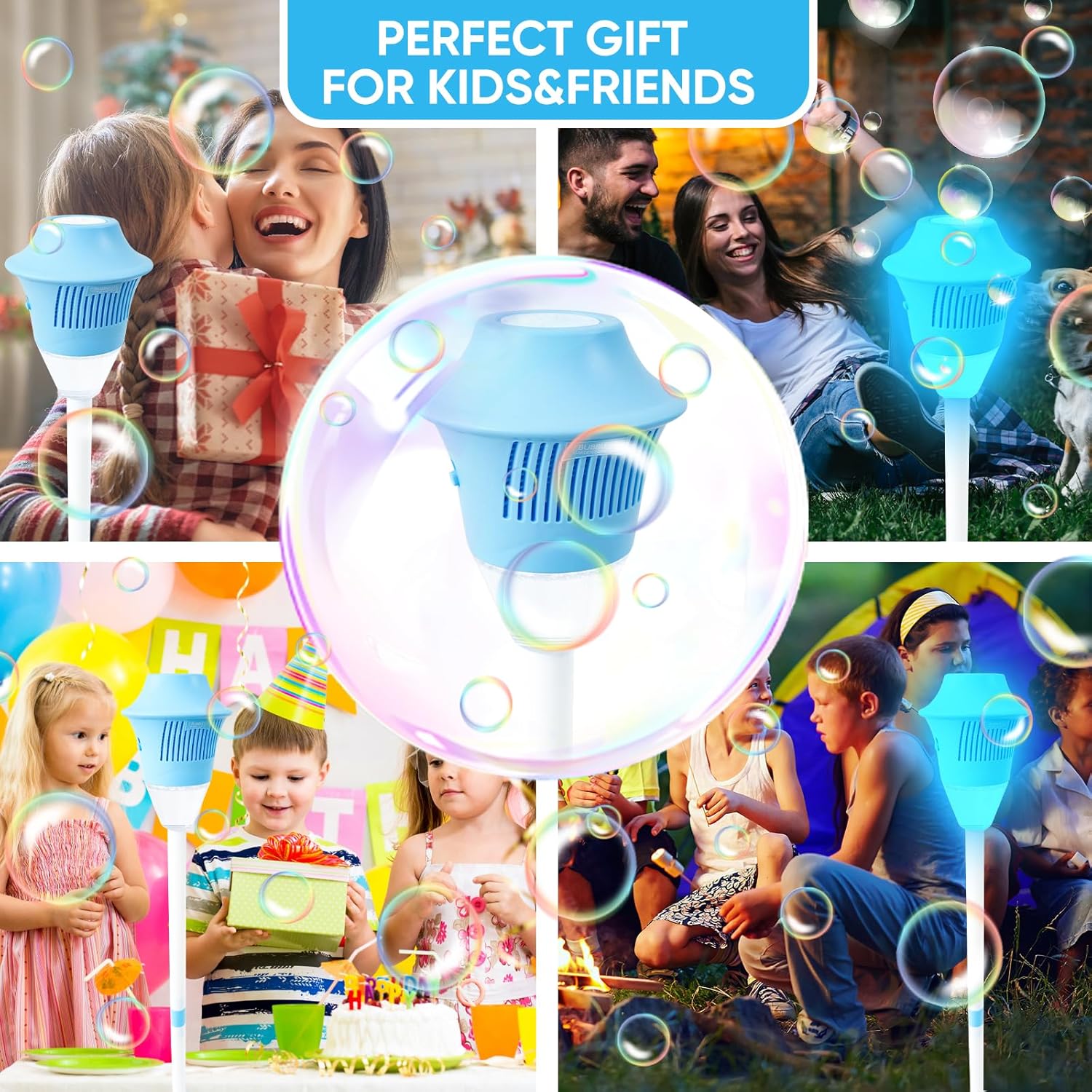 BubbleStorm™ - Portable Bubble Maker for Kids