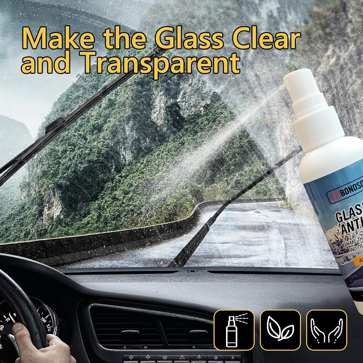 ClearView™ – Multifunctional Anti-Fog Spray for Glasses, Car Windshields, Swimming Goggles