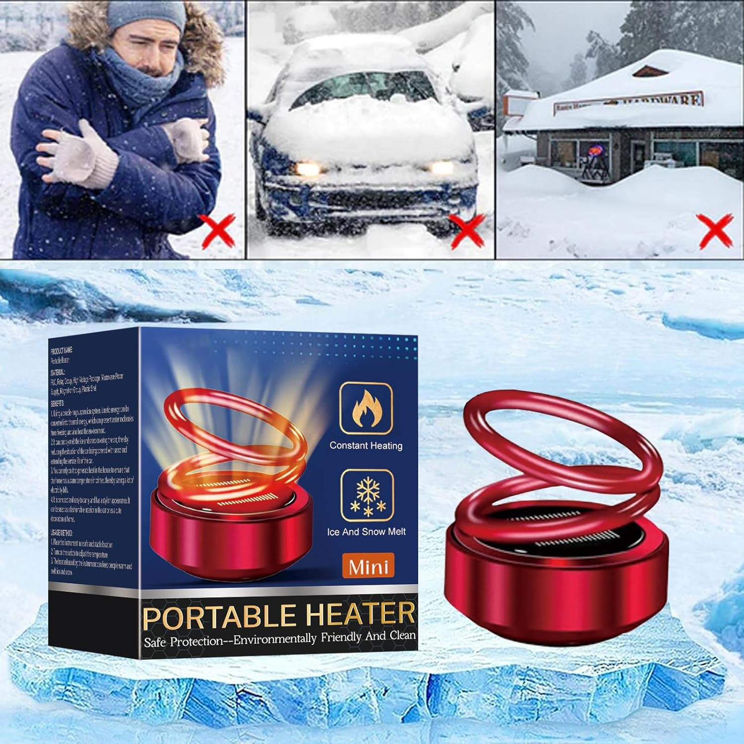 1+1 FREE | Portable Kinetic Molecular Heater™ Enjoy efficient heat anywhere