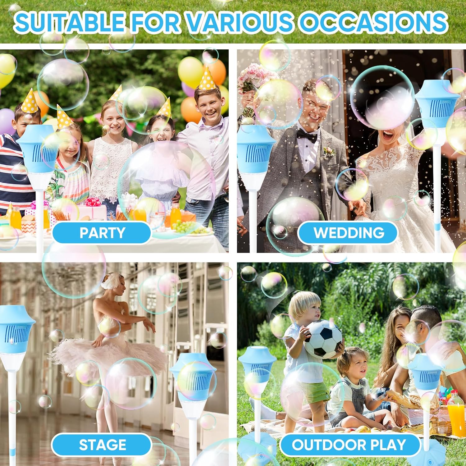 BubbleStorm™ - Portable Bubble Maker for Kids