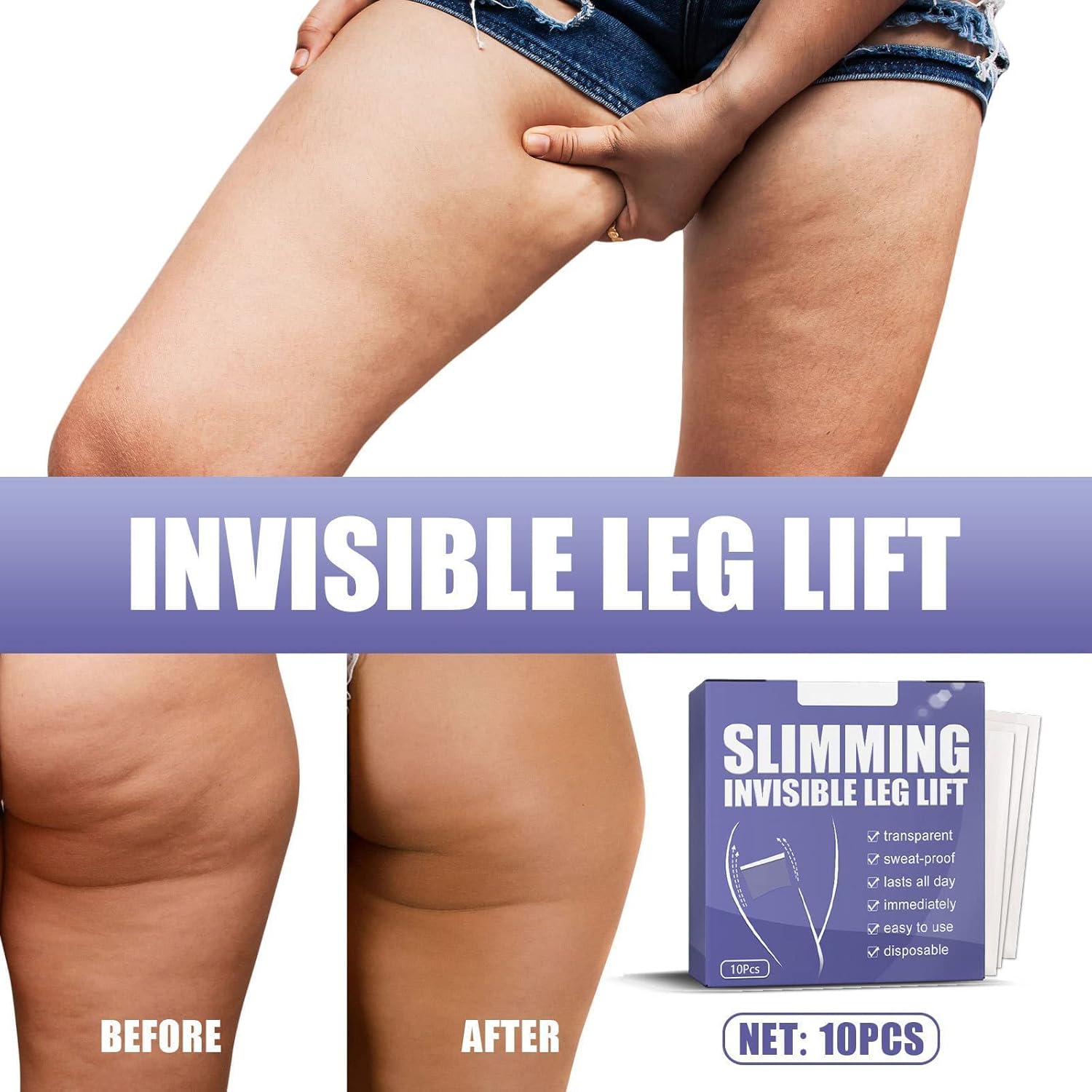 1+1 Free | Invisible Lift Patches™ — instantly smooth, lift, and brighten under any outfit