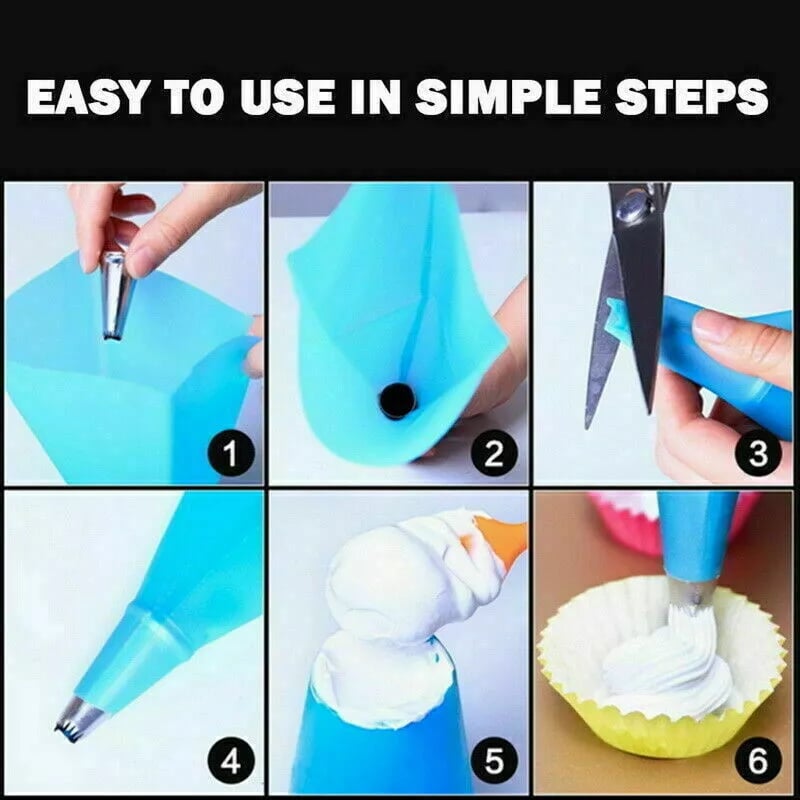 SilverCraft™ Piping Master Set — Create breathtaking cakes that turn heads